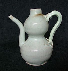 Large Qingbai Double Gourd Ewer with Dragon Handle (2)