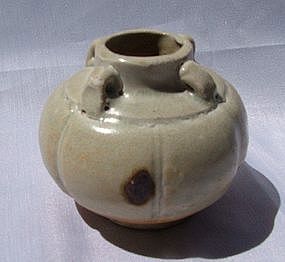 Song Celadon Jar with Six Lobed