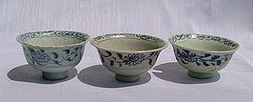 Three Yuan Blue and White Cup