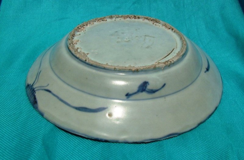 Wanli Blue and White Dish with Deers