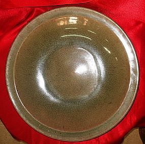 Large Ming Cracled Celadon  Dish (43 cm)