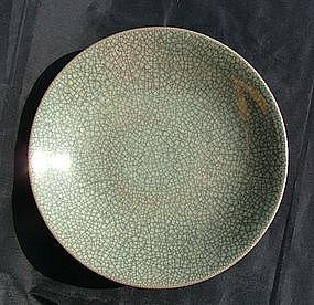 PERFECT & Large Qing Celadon Ge Type Dish (30 cm)