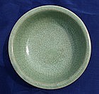 Qing Celadon Ge Type Bowl (18cm)