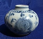 Perfect Small BW Ming Jar