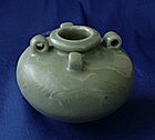 PERFECT Yuan Celadon Dragon Jar with FOUR Lugs