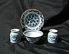 Three samples of Blue And White Qing Porcelain