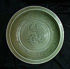 Yuan Large Dragon Longquan Dish (38 cm)