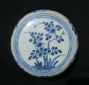 Perfect kangxi Blue and White Cover Box