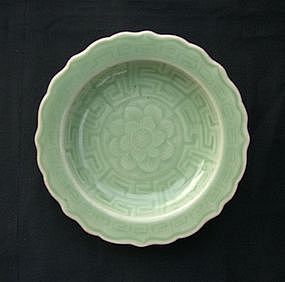 Qianlong Celadon Dish (14.5 cm)