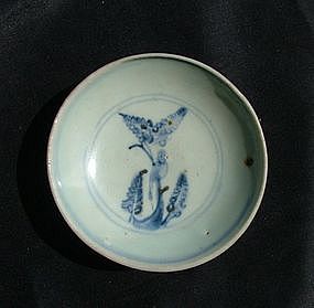PERFECT Early ming Blue and White Small Dish
