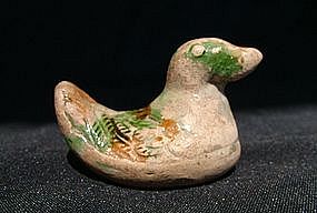 Tang Sancai Small Duck Figurine