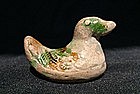 Tang Sancai Small Duck Figurine