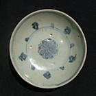 Perfect Early Ming Blue and White Small dish (1)