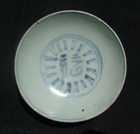 A perfect Early Ming BW Small Dish (2)