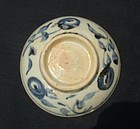 Blue and White Swatow Ming Small Dish