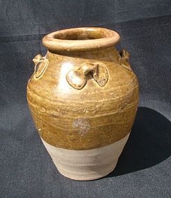 Yuan Brown Jar with Four Lugs