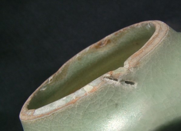 Yuan Celadon Jar with Iron Spots