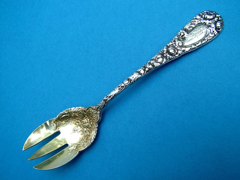 Durgin CHRYSANTHEMUM ice cream fork