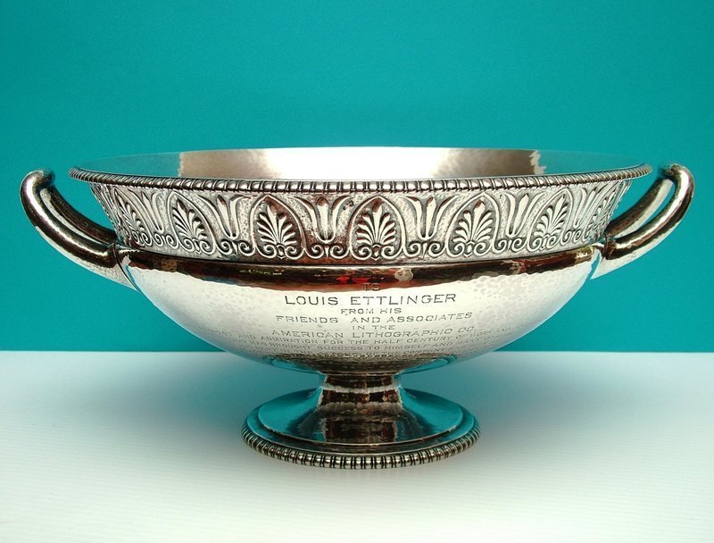 sterling presentation punch bowl, Marcus &amp; Company