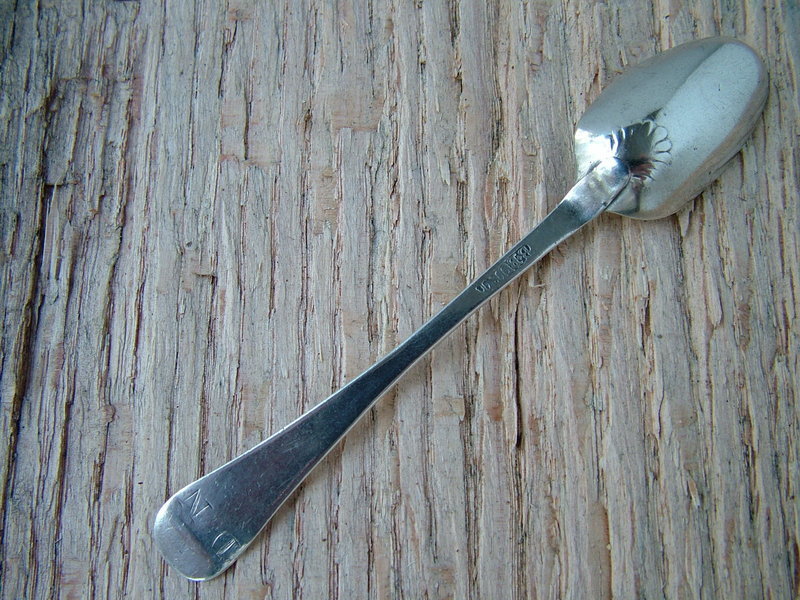 Benjamin Burt teaspoon, Boston circa 1760