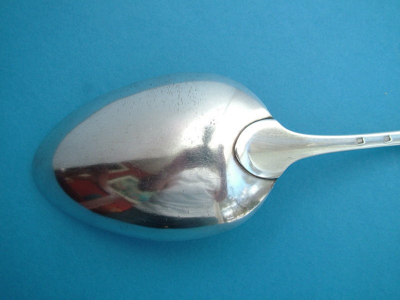 18th c American basting spoon, Joseph Anthony,