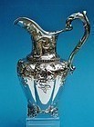 coin silver water pitcher, fire fighting interest