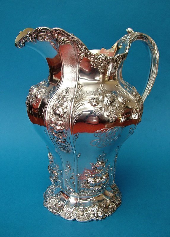 Fine and heavy Gorham water pitcher model 7577