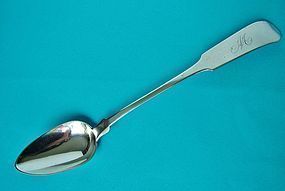 early American basting spoon, Pelletreau, Bennett & Cook