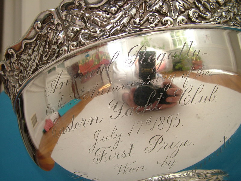 Eastern Yacht Club sterling punch bowl trophy