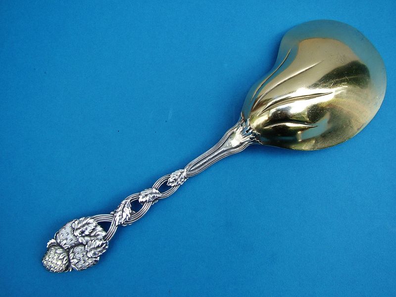 Tiffany STRAWBERRY berry spoon, conch