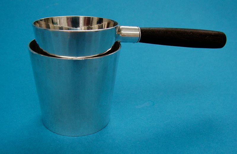 Franklin Porter shot glass &amp; cocktail strainer