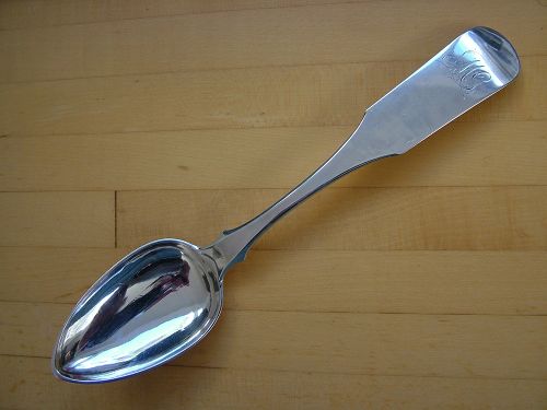 Samuel Kirk antique FIDDLE tablespoon