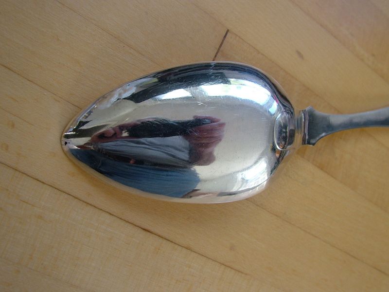 Samuel Kirk antique FIDDLE tablespoon