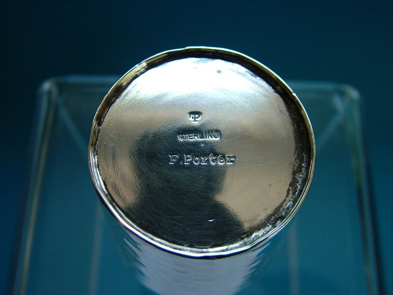 Franklin Porter hand wrought sterling shotglass