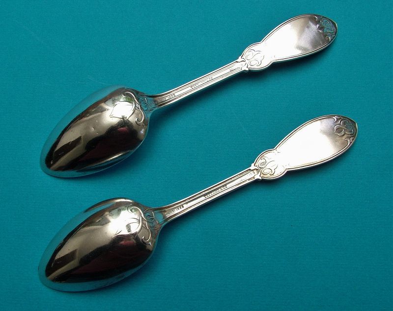 John Polhamus ORIENTAL dessert spoons (2)