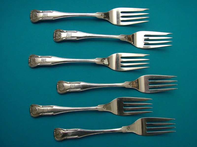 6 Kirk KING salad forks