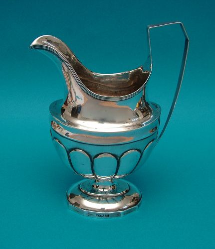 Pitman coin silver cream jug