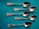 five Durgin CHRYSANTHEMUM teaspoons