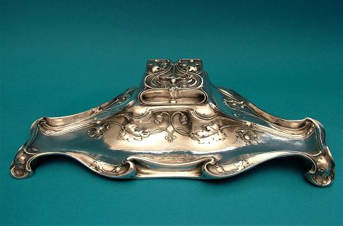 Gorham Art Nouveau sterling ink stand number B2342