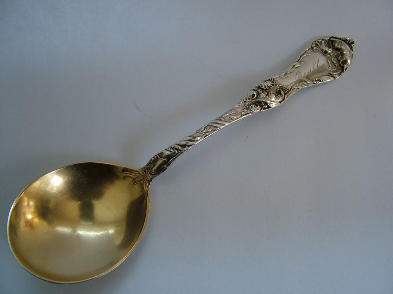 Reed &amp; Barton LES CINQ FLEURS sterling bouillon spoon