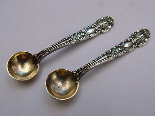 Tiffany RENAISSANCE individual salt spoons, pair of