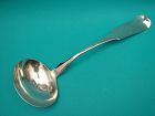 George W. McCalla coin silver soup ladle, Harrisburg, PA ca 1850