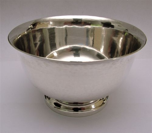 Gebelein sterling hand wrought Paul Revere style bowl
