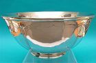 a finely decorated Arthur Stone sterling Revere form bowl