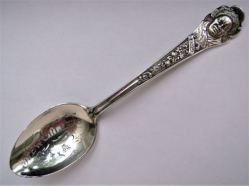 Gorham New Orleans "Mammy" sterling souvenir spoon