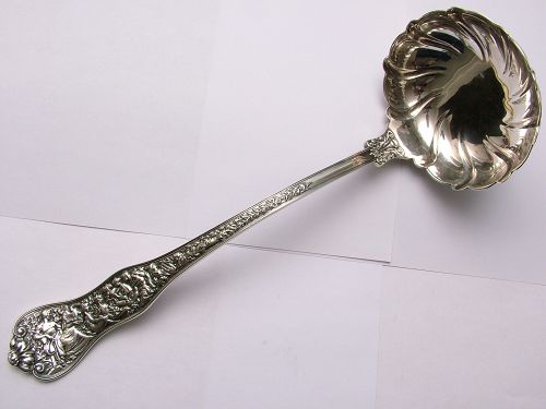 Tiffany OLYMPIAN sterling fluted bowl soup ladle
