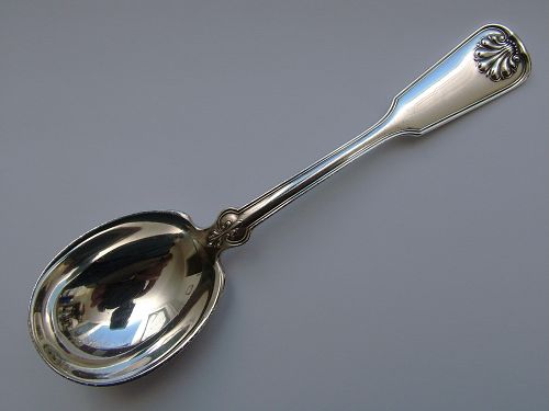 Tiffany SHELL AND THREAD sterling ice cream spoon