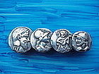 Frank Whiting four MEDALLION bar pin