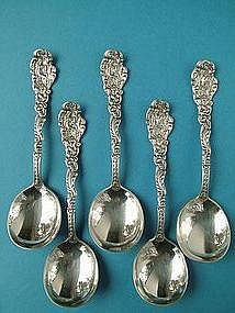 four Gorham VERSAILLES gumbo soup spoons