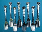 8 Dominick and Haff VICTORIA salad forks